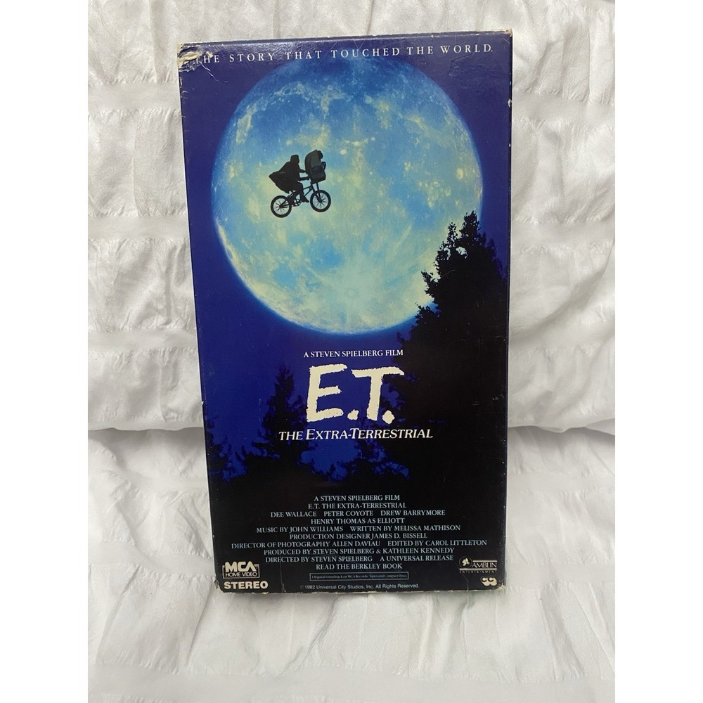 E.T. The Extra-Terrestrial Black & Green VHS 1988 ~ Steven Spielberg‎